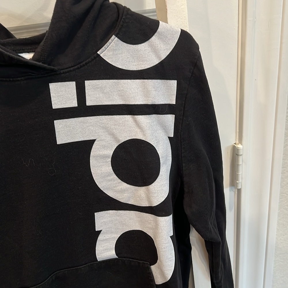 Adidas Black Youth Boys Size L/G (14/16) Hoodie/Sweatshirt w/Adidas Graphic - Picture 3 of 7